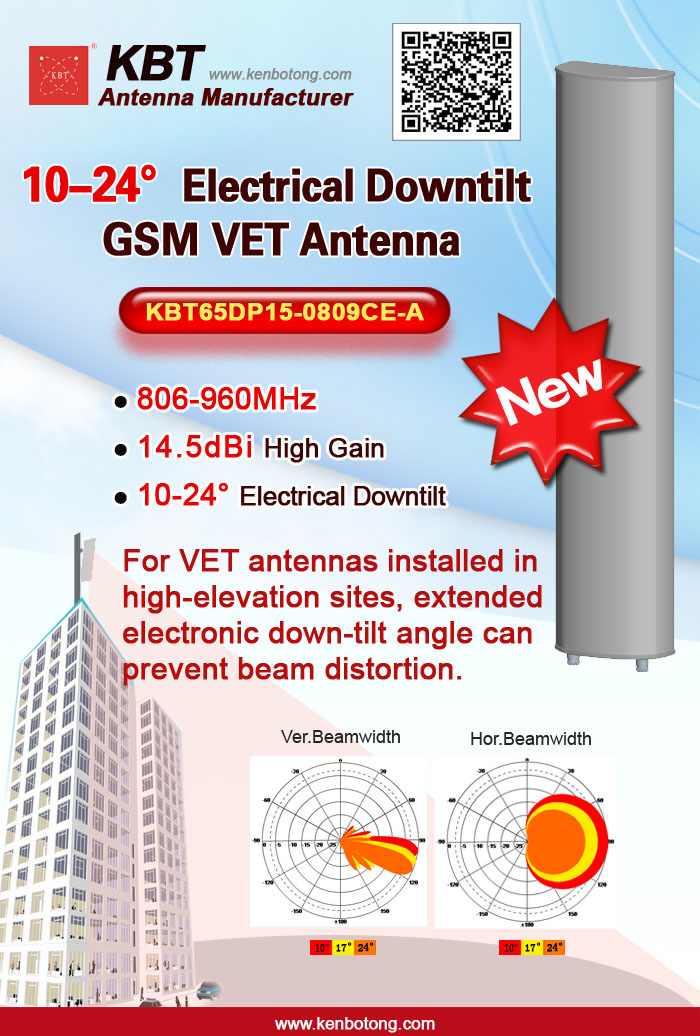 GSM 10-24° Electrical Downtilt VET Antenna